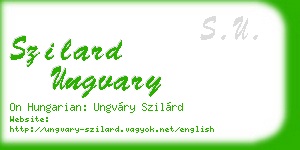 szilard ungvary business card
